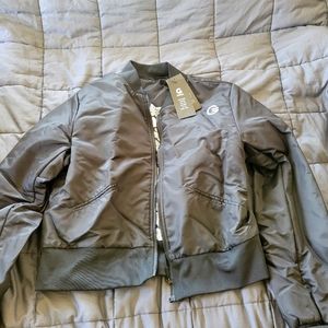 Grrrl Ladybird Bomber Jacket, Amanda, Black